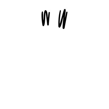 Handwritten quatation mark symbol in hand drawn style. Vector illustration isolated on white background. For typography, font, shop, logo, alphabet, sales, signboard, education, branding, presentation
