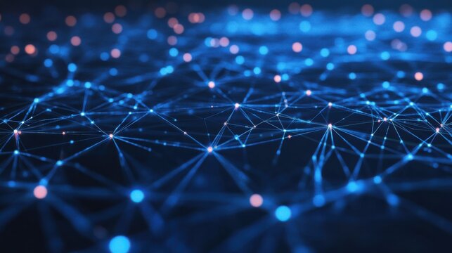 A detailed blockchain network diagram illustrating the interconnected nodes and decentralized architecture of a blockchain system. This graphic representation highlights the flow of information.