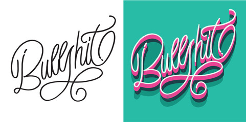 Trendy hand drawn doodle lettering quote. Lettering for t-shirt design, mug print, bag print, clothes fashion. 100% hand drawn vector image. © jane55