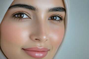 Middle Eastern Arab beauty close-up