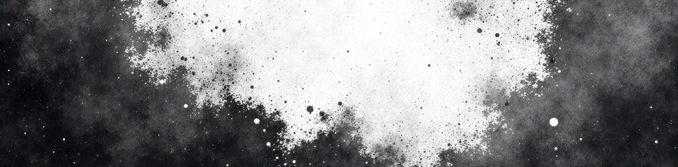 Obraz premium Black and white grunge texture, distressed abstract art , ink, shabby, dark