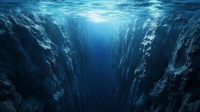 The Mariana Trench is the deepest part of the Earth's oceans. It's located in the western Pacific Ocean. The deepest point in the trench is called the Challenger Deep.  