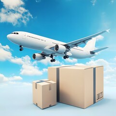 Airplane and Parcel Boxes for Global Logistics and Air Delivery Shipping