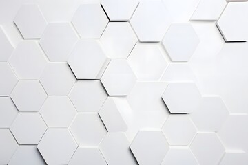 Naklejka premium Elegant Abstract Geometric Hexagonal Pattern Backdrop with Minimal White Design