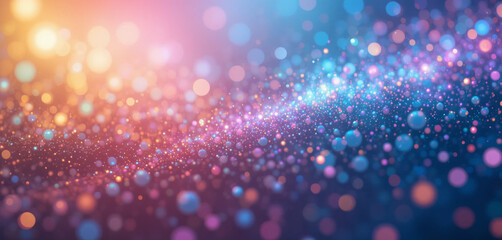 Blue and Pink Particle Wave Abstract Background Ideal for Artistic Projects and Creative Visuals