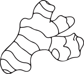 Line Drawing of Ginger – Elegant Vector Art for Design 