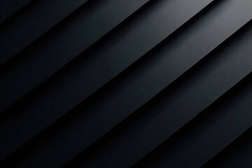 Obraz premium Subtle black stripes on deep black background, detail, design, monochrome