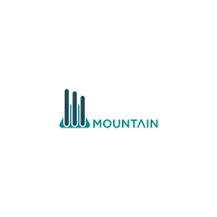 Simple mountain logo design with unique concept