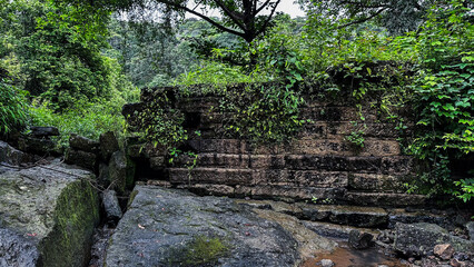 Kanheri Caves in the forests of the Sanjay Gandhi National Park, India	