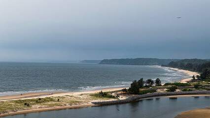 Redi Fort in Goa, India. Beautiful beach near the Indian ocean