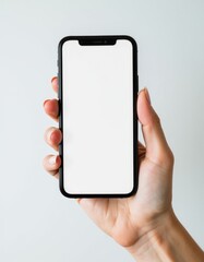 Close up of women's hands holding cell telephone with blank copy space scree for your advertising text message or promotional content hipster girl watching video on mobile phone during coffee break iP