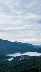 Big Anjunem Lake in the Goa tropics in India