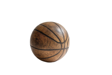 A basketball is sitting. ,on transparent background.