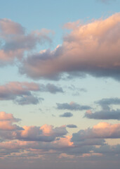Serene and Beautiful Pink Clouds