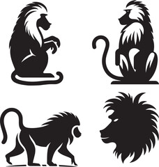 Beaver Vector Logo Set – Wildlife Silhouette & Minimalist Beaver Design