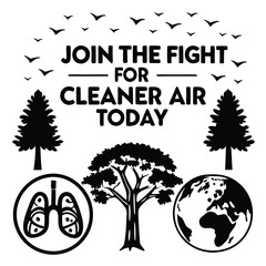 A collection of air pollution awareness vector t-shirt designs featuring powerful messages, environmental quotes, and elegant typography. Perfect for creating eco-friendly apparel, sublimation prints,