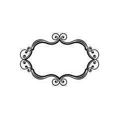 vintage floral frame