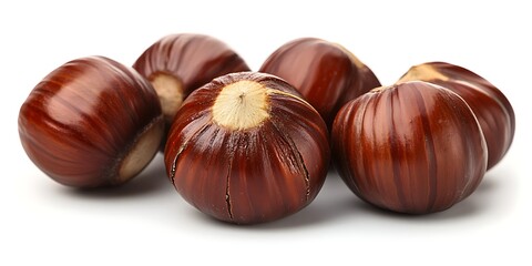 a group of brown nuts
