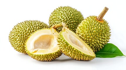 Obraz premium a group of fruit with leaves