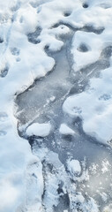 ice on the river