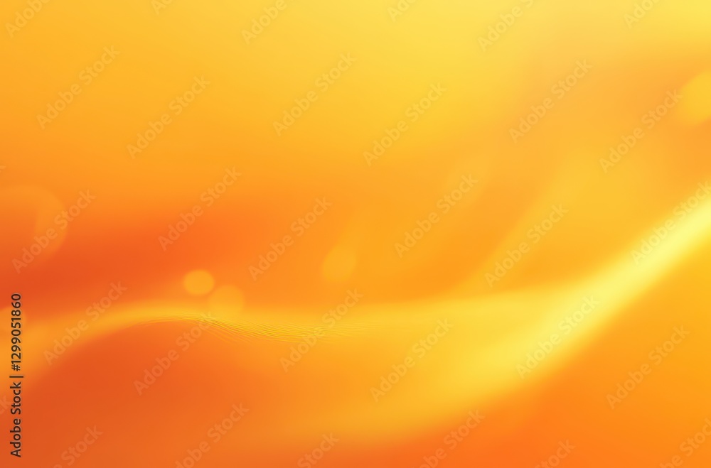 Poster soft and warm orange gradient background with gentle curves and light effects for use in creative de