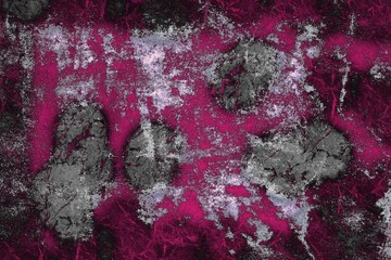 Fototapeta premium grunge wall texture paint art effect live grunge dirty old wall dusty pink red mixed canvas all is well dusruption from the world free happy banner struggle overcome banner background space for text p