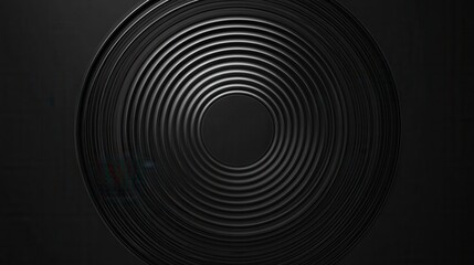 Obraz premium Animation of circle moving on black background.