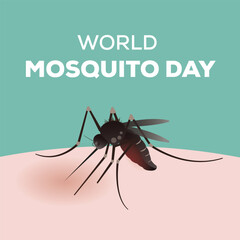 World mosquito day vector