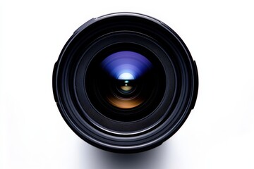 Crisp and clear image of a camera lens highlighting its features.