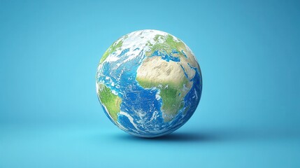 Fototapeta premium The earth with global network connections on blue background