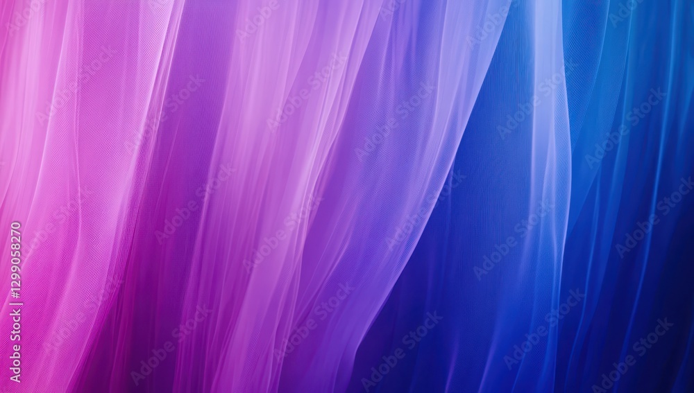 Aufkleber soft colorful waves of light in gradient shades creating an ethereal atmosphere ideal for background