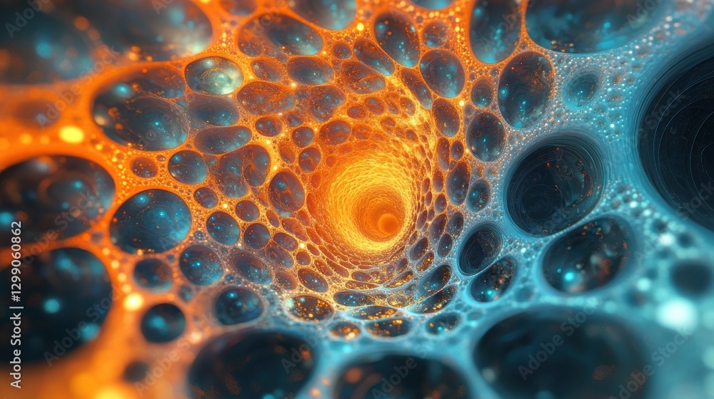 Aufkleber abstract digital background. can be used for technological processes, neural networks and ai, digita