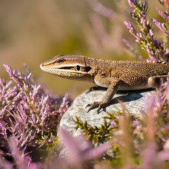 Fototapeta premium lizard on a rock