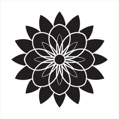 traditional indian mandala design vector art illustration