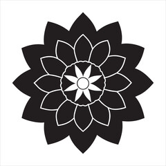 traditional indian mandala design vector art illustration