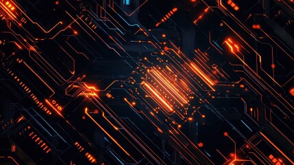 PNG Futuristic digital circuit network. overlay effect, transparent background