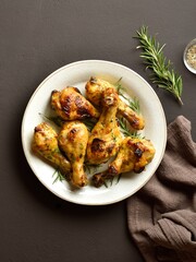 Crispy baked chicken drumsticks