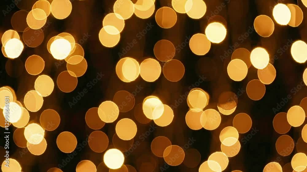 Poster golden bokeh with soft glow creates a warm and inviting atmosphere