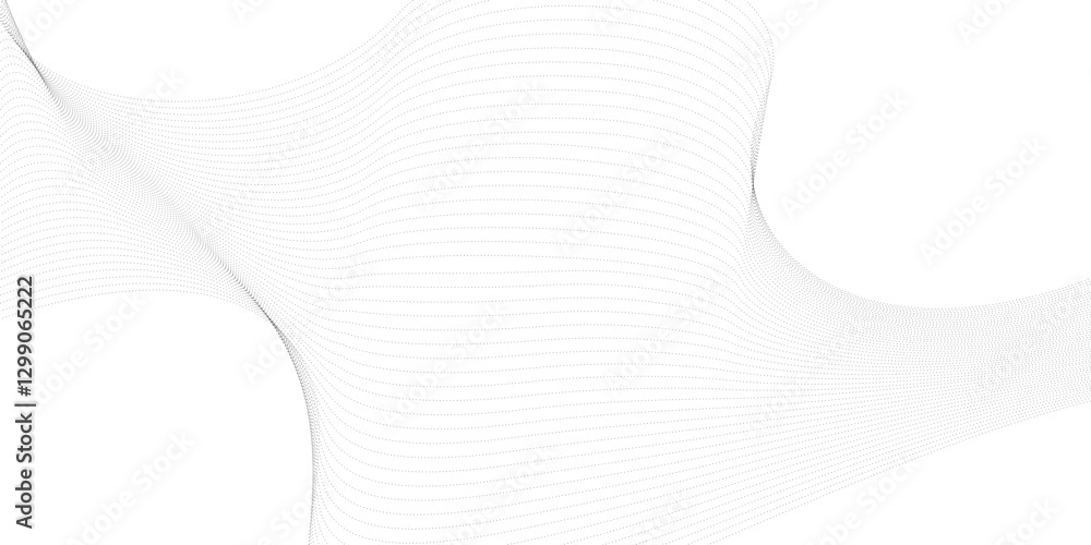 Poster abstract halftone flowing wavy colorful gradient dots shape isolated on transparent background. digi