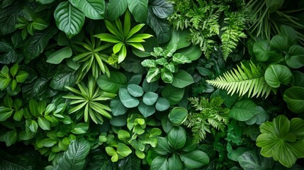 Lush Greenery: A Vibrant Tapestry of Tropical Foliage