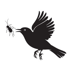 Sparrow Silhouette On A Branch On A Transparent Background Silhouette of a bird on branchBirds