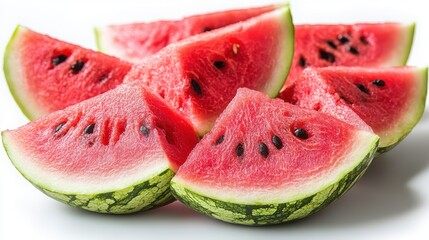 sliced of watermelon isolated,studio background