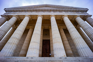 Possagno, Treviso, Italia. March 30 2024. Canova's artworks in the Gypsoteca Museum in Possagno....