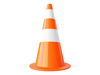 orange and white cone