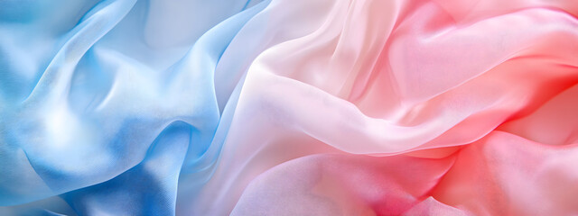 Obraz premium Beautiful, smooth, iridescent background with pastel blue, pink, and purple colors 