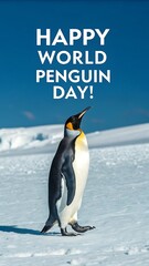 Fototapeta premium world penguin day ,2025