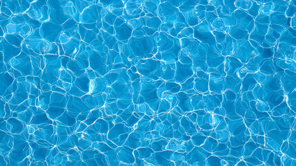 Abstract Water Surface With Blue Color Light Reflections and Geometric Pattern