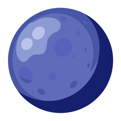 blue bowling ball isolated on white background