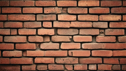 Brick wall background. Old weathered brick wall. Background of old vintage brick wall. Brick wall texture.