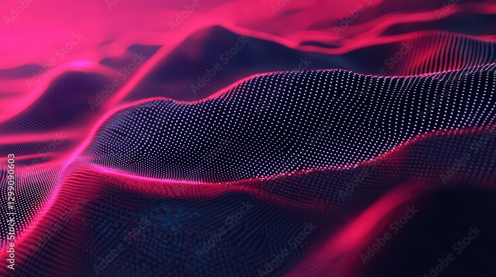 Poster futuristic abstract ai analytics graph with chaos display patterns